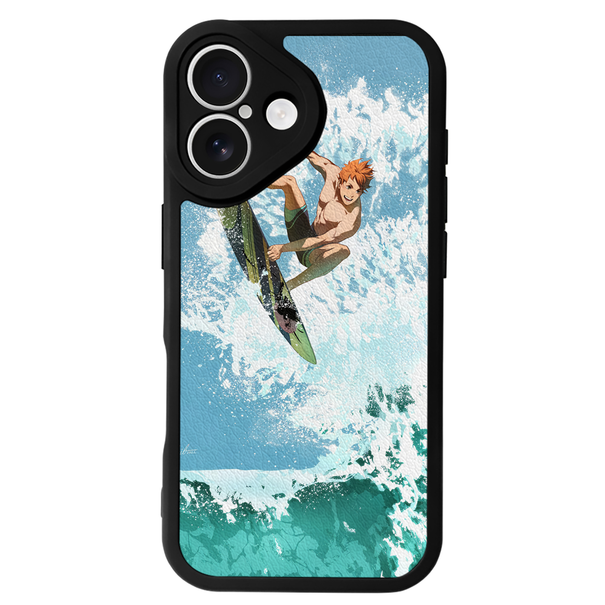 （画像用） ハイキュー!! Haikyu!! 【iPhone 16シリーズ対応】シリコンスマホケース（レザー調） 材質：シリコン